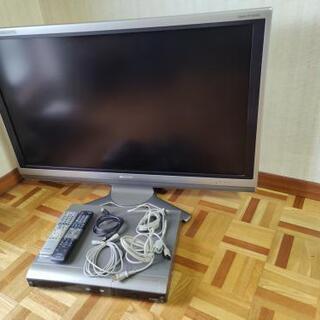 【指定時間厳守希望】SHARP液晶テレビ+SHARPレコーダー