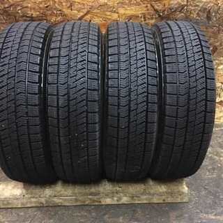 BS BLIZZAK VRX2 155/65R14 14インチ スタッドレス 4本 2017年製 バリ溝 N-BOX ステラ フレア ekカスタム等 (TU57) クレジットカード QR決済可能