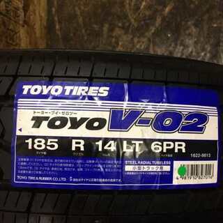 新品 TOYO V-02 185R14LT 6PR 14インチ 夏タイヤ 4本 2016年製 