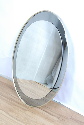 2542 鏡 ミラー オーバル 楕円形 姿見 壁掛け ウォールミラー 108.5 x 71cm 愛知県岡崎市 直接引取可　エビス
