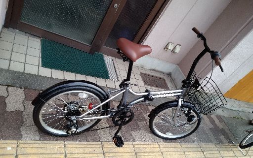 MIDI[ミディ] 20吋折り畳み自転車 外装6段/シルバー MIDIパープル 外装