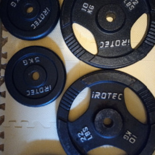 バーベル アイアンプレート＆シャフト 157.5kgセット