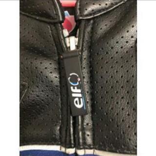 2着セット！ELF エルフ PUレザーブルゾン ブルー &　メッシュジャケット黒　