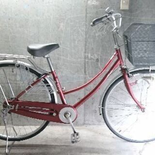 その他 自転車中古 marukin RAINY オートライト カゴリアキャリア付き 
