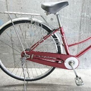 自転車中古 marukin RAINY オートライト カゴリアキャリア付き 鍵新品