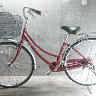 自転車中古 marukin RAINY オートライト カゴリアキャリア付き 鍵新品