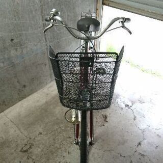 自転車中古 marukin RAINY オートライト カゴリアキャリア付き 鍵新品 
