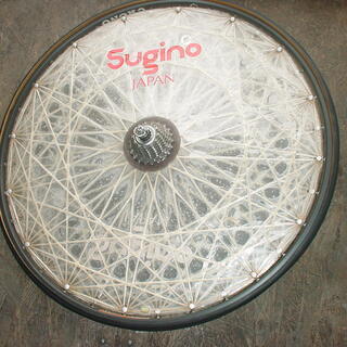 超レア、超珍品　リアホイル　ＳＵＧＩＮＯ　８段フリー付　輪行バツク付き　