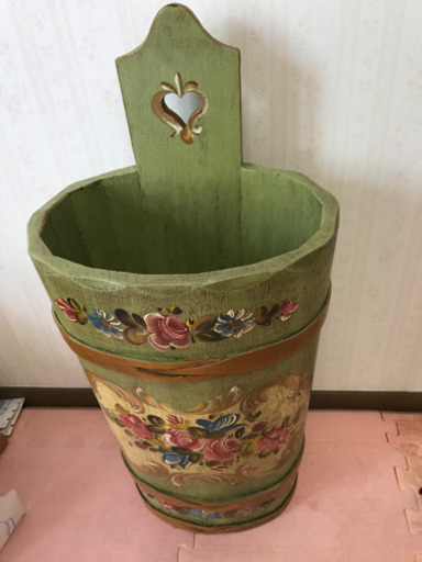 傘立て　木　アンティーク　中古品