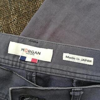 MORGAN HOMME ネイビー パンツ