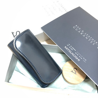 三越別注】 ワイルドスワンズ ネイビーコードバン クリッパー2 新品未