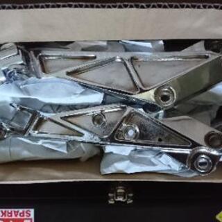 ZRX400 後期用ステッププレート(メッキ)