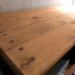 美品✦天然木のキッチンキャビネット・オーダーメイド家具・男前インテリア