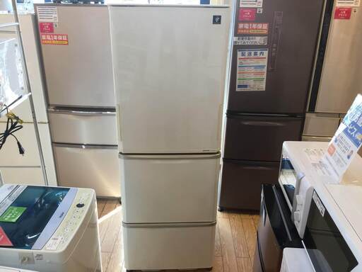 【安心６カ月保証付】3ドア冷蔵庫 SHARP SJ-PW35X-W 2013年製 350L 【トレファク桶川店】