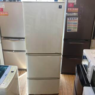 安心6カ月保証付】3ドア冷蔵庫 SHARP SJ-PW35X-W 2013年製 350L 【