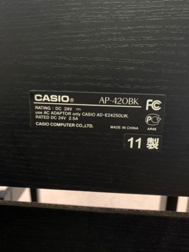CASIO AP-420BK 電子ピアノ 2011年製 【公式通販】