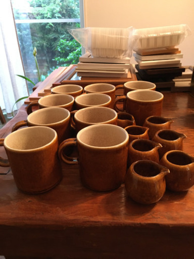 陶芸家に作ってもらったカフェセット