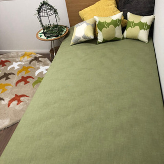 子供部屋セット 新品 大塚家具 シングルベッド ミニテーブル ラグ クッション