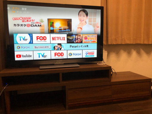 テレビ42インチ＋テレビ台＋Fire TV Stick 3点セット