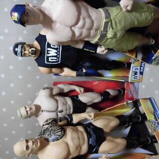 4体 WWF ハルクホーガン ザ・ロック（ドウェイン・ジョンソン...