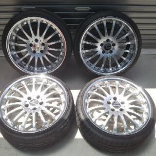 美品高級深リム Carlsson カールソンCR1/16RS 19インチ 8.5J9.5J 4本