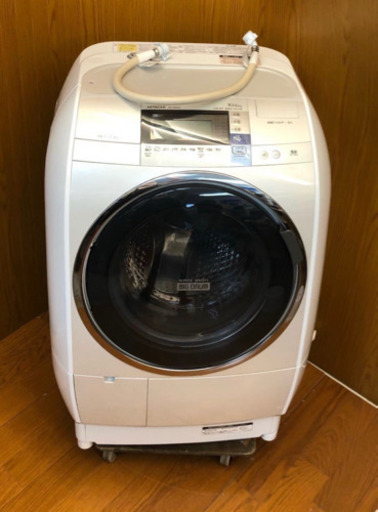 ★HITACHI★ドラム式洗濯乾燥機 ななめ型 ビッグドラム 洗濯10Kg 風アイロン ヒートリサイクル 大容量左開き BD-V9600L（A903）AKARI