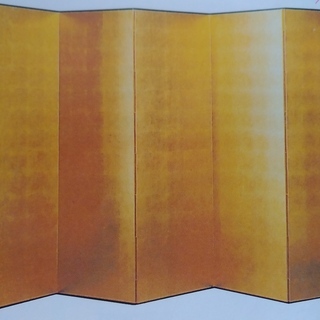 値下げ。家具廃業展示・未使用品格安　金屏風6枚折　７尺.　約ｗ６０（×６）ｈ２１０ｃｍ、富山産　半双、専用ケース（。他に廃業特価　6枚折り７尺・約ｈ２１0ｃｍ・半双１台値下げ特価１０９，０００円、一双・２台の場合特別価格１９８０００円（専用ケース入り）とさせて頂きます。他に、金屏風２枚折約ｗ９０×２ｈ１８０ｃｍ素敵な 額取り品５９，０００円とお茶会等の枕金屏風２枚折約90×２ｈ70ｃｍ２２，０００円各１台特別価格とさせて頂きます。金製品は大幅に値上がりしています。一般新品売価は、４～５０万円以上の品です。