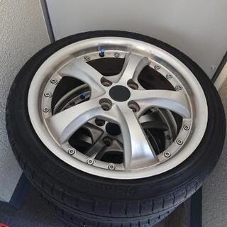 中古アルミホイール、タイヤ4本セットパンク後は、ありませんよ  