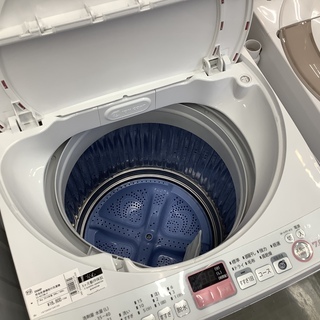 簡易乾燥機能付洗濯機 7.0kg ES-KS70N-P SHARP 2014年製 北浦