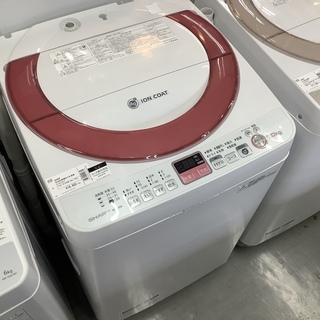 簡易乾燥機能付洗濯機 7.0kg ES-KS70N-P SHARP 2014年製 北浦