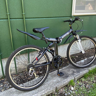 🌈点検整備OK🌈便利な折りたたみ★CAPTAINSTAG★マウンテンバイク　自転車🚚無料配送🚚