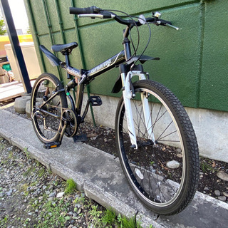 🌈点検整備OK🌈便利な折りたたみ★CAPTAINSTAG★マウンテンバイク　自転車🚚無料配送🚚