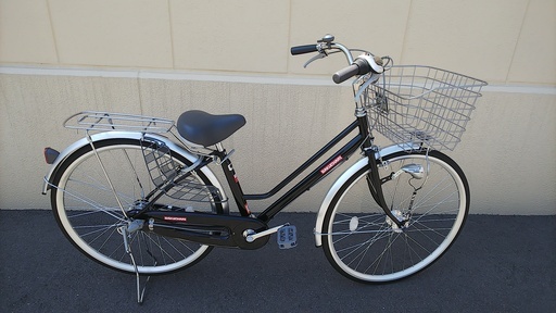 ※受け渡し済【美品】自転車 ノーパンクタイヤ 内装3段変速 オートライト 27インチ 大阪府 大東市