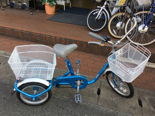 超美品 MIMUGO ミムゴ 三輪自転車 前輪16インチ 後輪14インチ ロータイプ 大人用