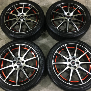 タイヤ、ホイール EURO SPEED 17インチ 100ピッチ プリウスなど