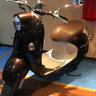 ヤマハVino スクーター ブラウンsa37j ビーノFIモデル