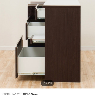 【お譲りする方決まりました】人工大理石食器棚カウンター
