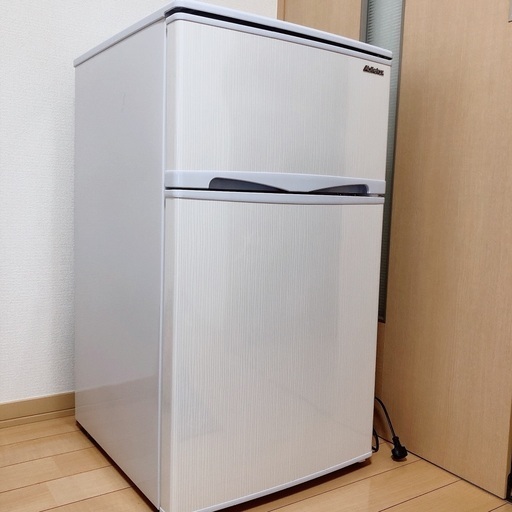 最旬ダウン Abitelax＊96L 2ドア冷蔵庫（直冷式） 2019年製 冷蔵庫
