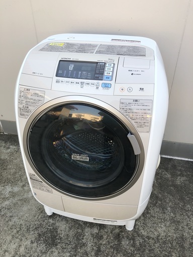 【管理KRS209】HITACHI 2013年 BD-V3500L 9.0kg / 6.0kg ドラム式洗濯乾燥機