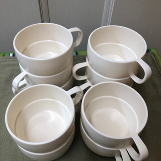 レンジokメラミンスープカップ日本製10個