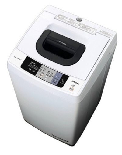 未使用保管品　HITACHI/日立　全自動洗濯機　5kg  風脱水　槽乾燥　NW-50A