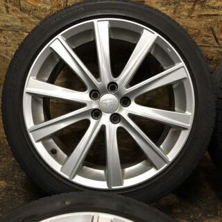 【BS POTENZA RE050A 225/45R18】夏タイヤ 4本【SUBARU スバル レガシィ 純正ホイール 18インチ 7.5J5HPCD100+55】　(VTH203) クレジットカード QR決済可能