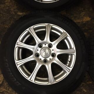 【DUNLOP WINTER MAXX WM02 195/65R15】スタッドレス 4本【Weds JOKER 社外 15インチ 6J5HPCD114.3+43】セレナ等 (VTN199) クレジットカード QR決済可能 - 札幌市