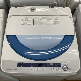 生活家電 SHARP ES-GE55P 全自動洗濯機販売中です!! 安心の半年