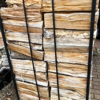 薪　広葉樹　約600キロ　45cmカット済み　残り1ラック！