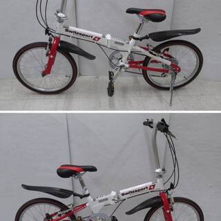 Switzsport スウィツスポート SW-SK20W ホワイト レッド 折りたたみ 自転車 20インチ ほぼ未使用