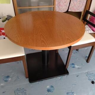 丸テーブルイス２脚