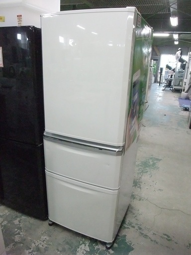 R1255) 三菱 3ドア MR-C34S-W1 335L 2011年製! 冷蔵庫 店頭取引大歓迎♪