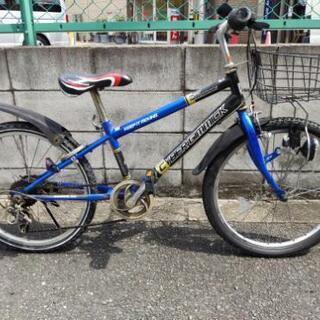 【再開】子供自転車　青　22インチ　大阪市城東区