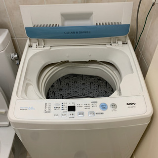 洗濯機 SANYO ASW-60BP(W) 6kg